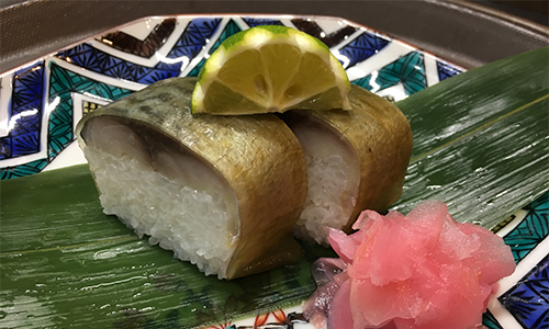 鯖松前寿司2カン